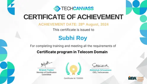 Telecom-Domain-Training-Certificate
