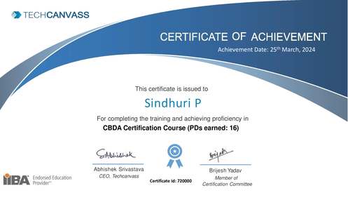 CBDA-Certificate